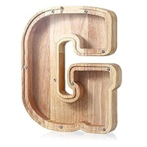 Wooden Letter Piggy Bank - Letter G